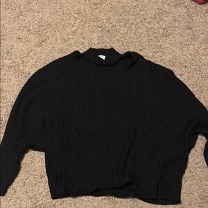Urban Outfitters Black Ribbed Sweater